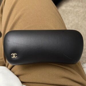 CHANEL Black and Gold Sunglasses Case